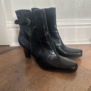 Black Patent Ankle Boots